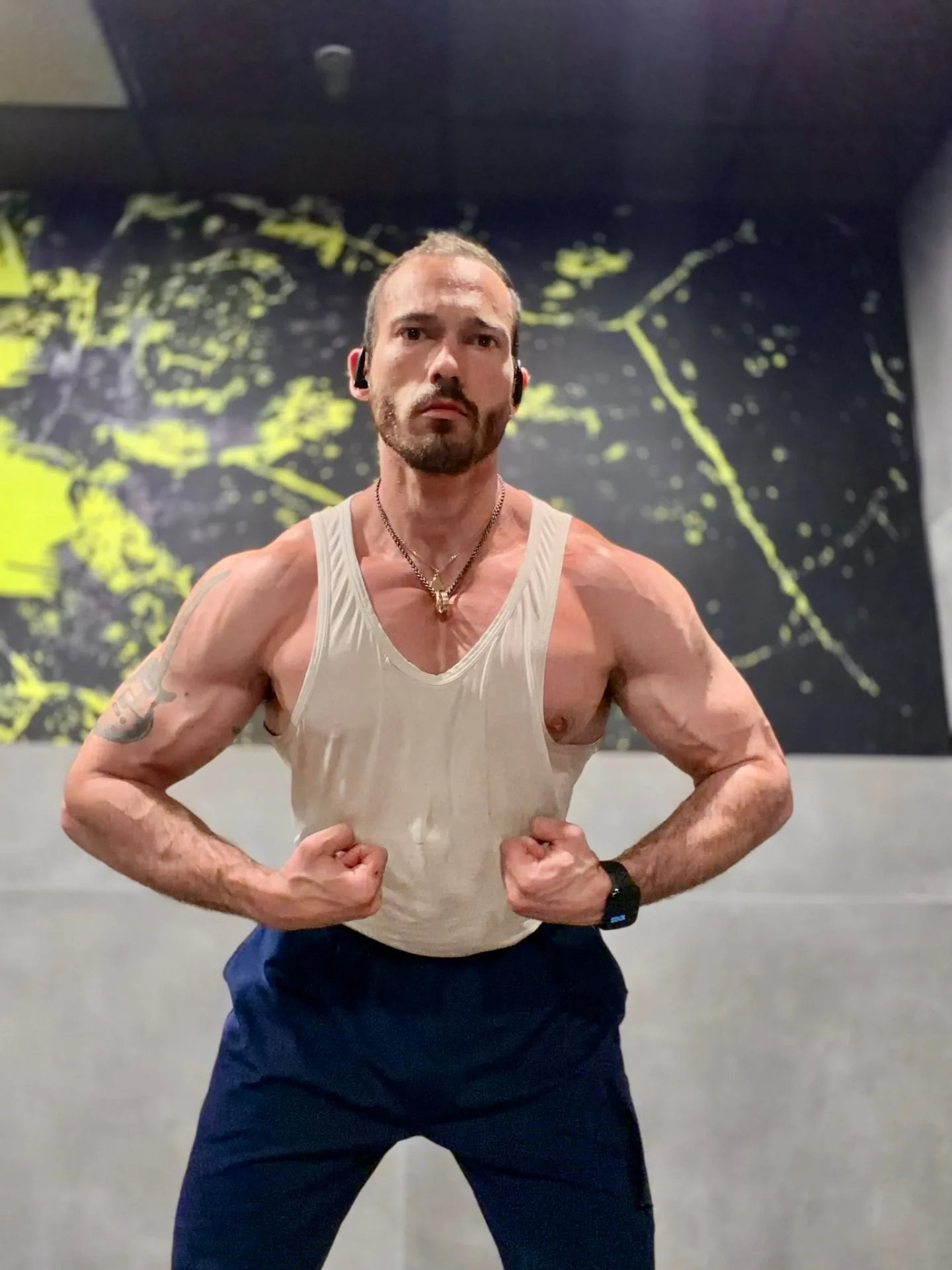 The Anabolic Architect — front double biceps pose